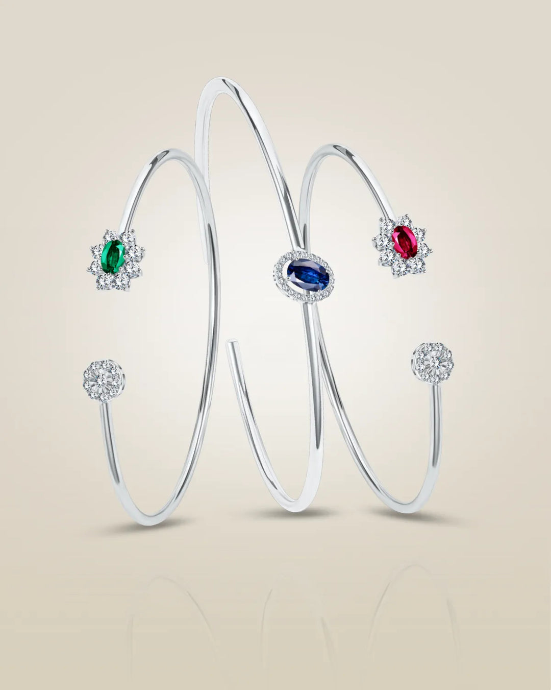 Jawhara diamond & gemstone bangles