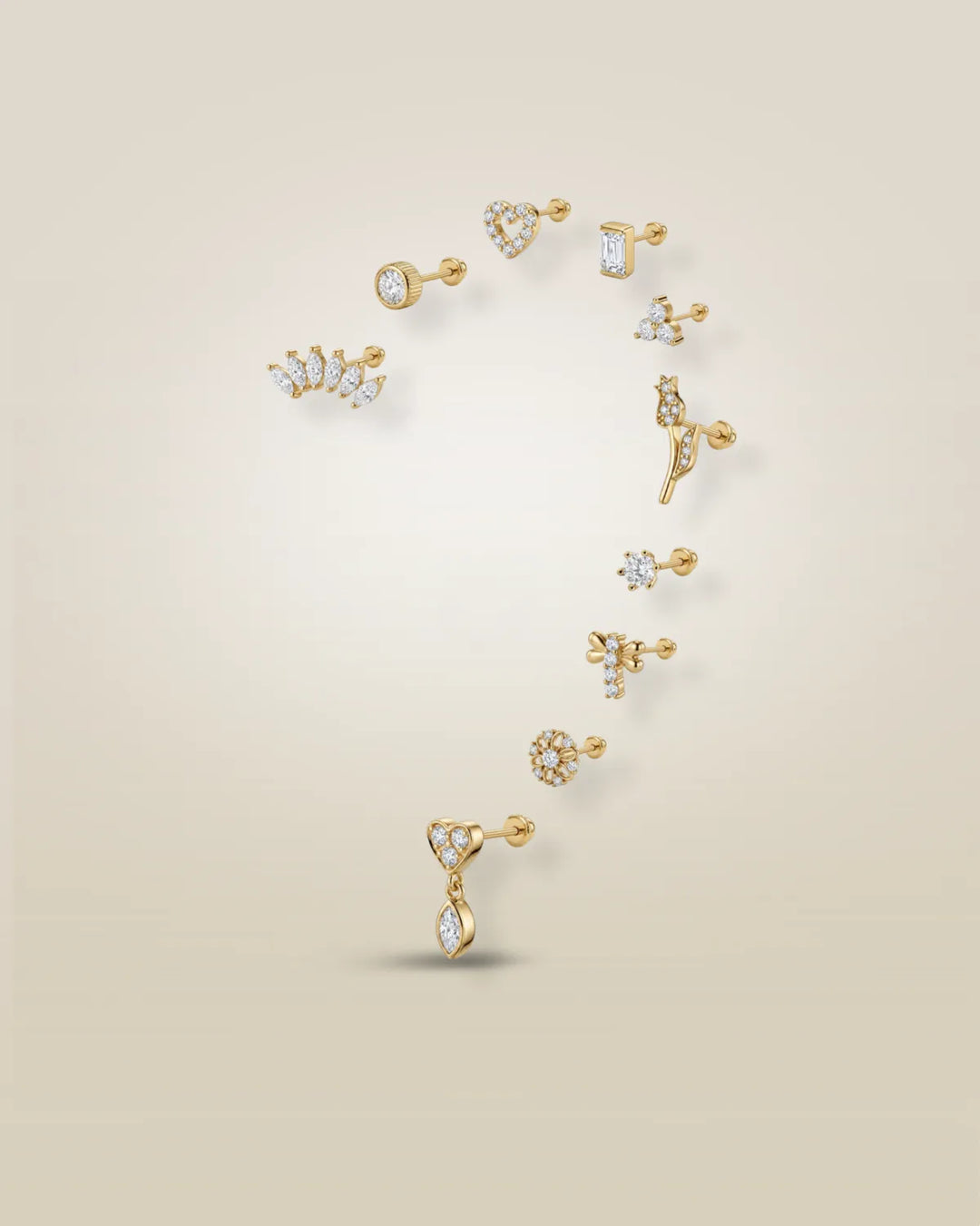 Jawhara piercing studs