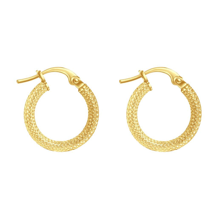IRIS Cracked Gold Earring