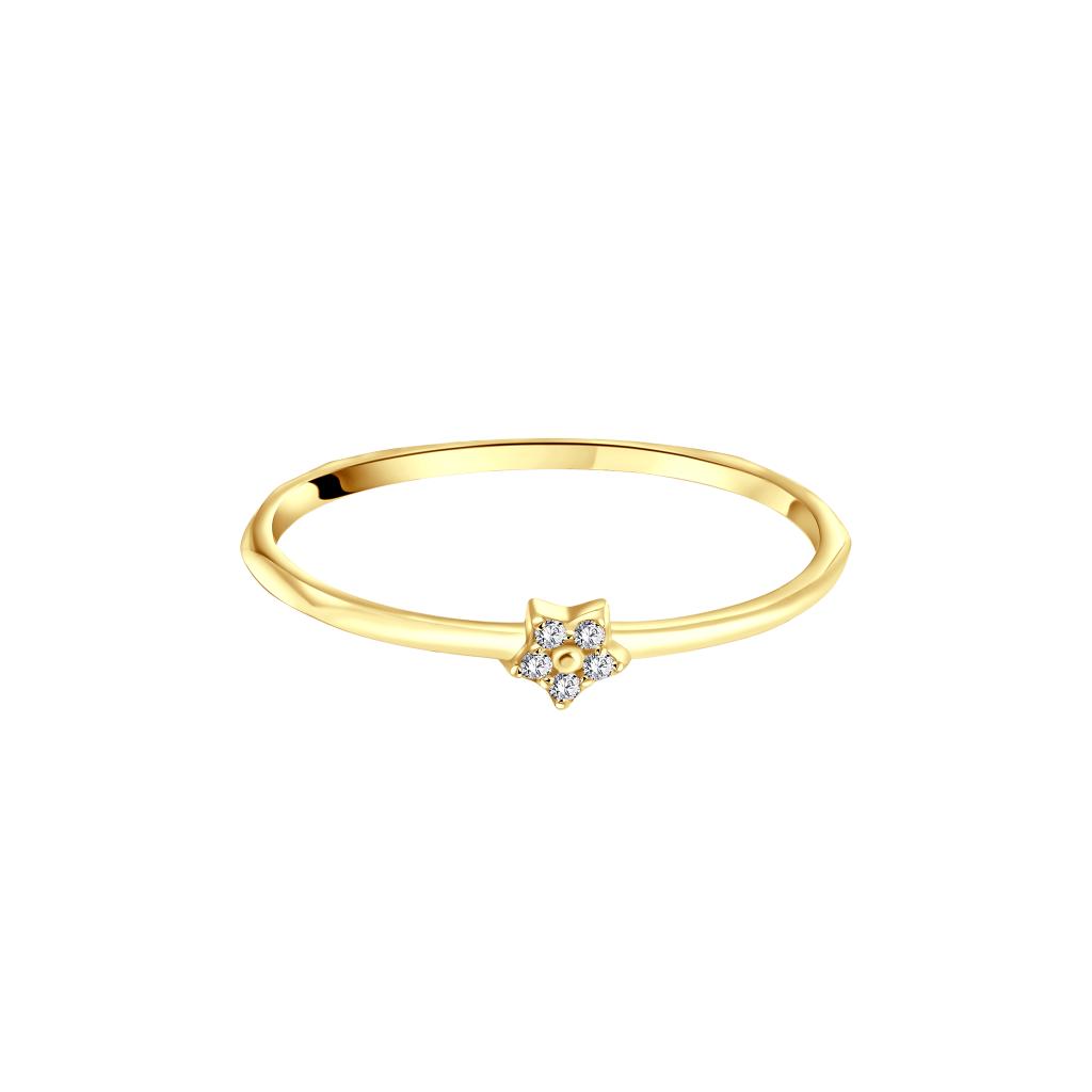 IRIS Rose of Stones Gold Ring