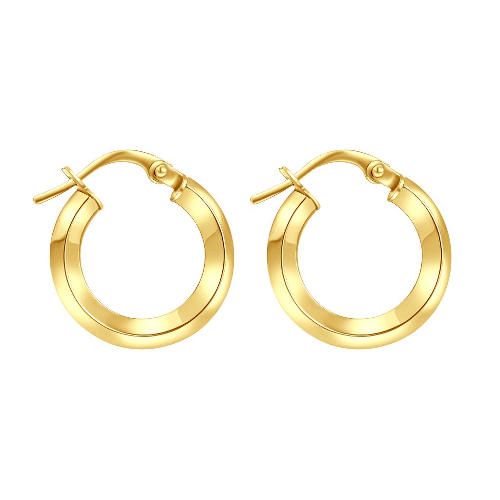 IRIS Skinny Plain Gold Earring