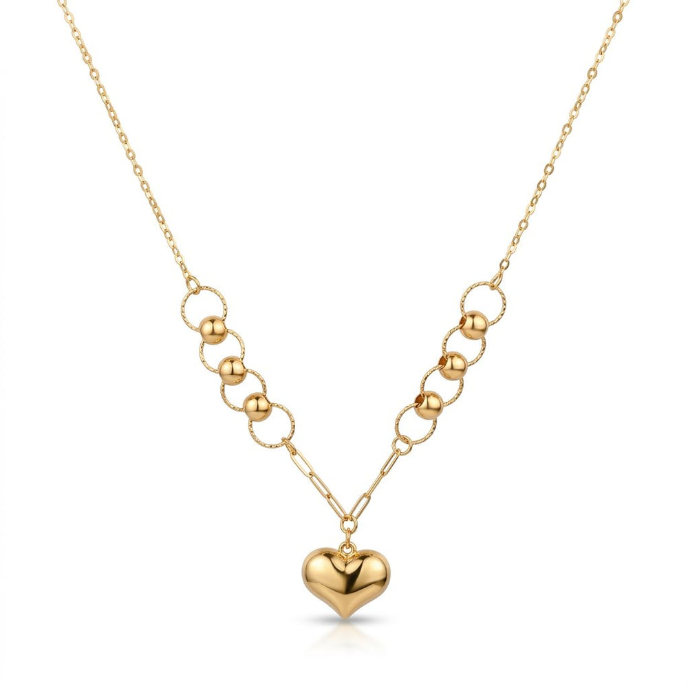 Iris Luna Heart Gold Necklace