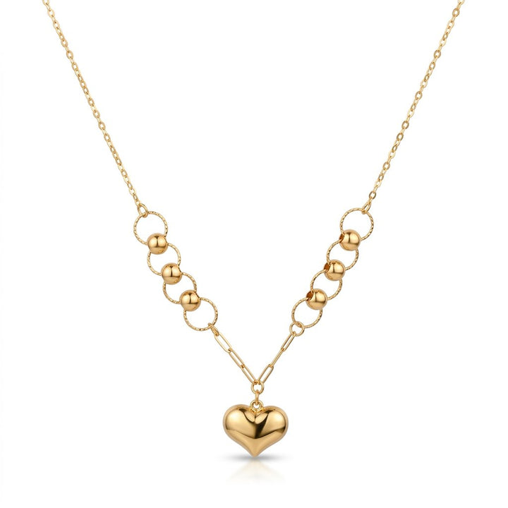 Iris Luna Heart Gold Necklace