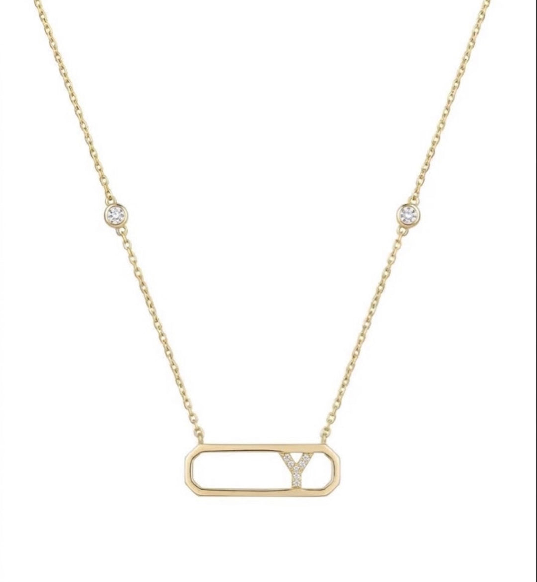 Letter Y Diamond Necklace