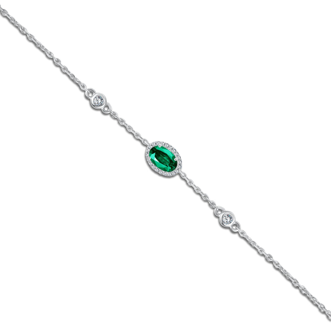 Diana Oval Diamond Bracelet - Default Title