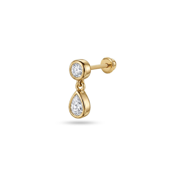 Iris circle with pair ear piercing