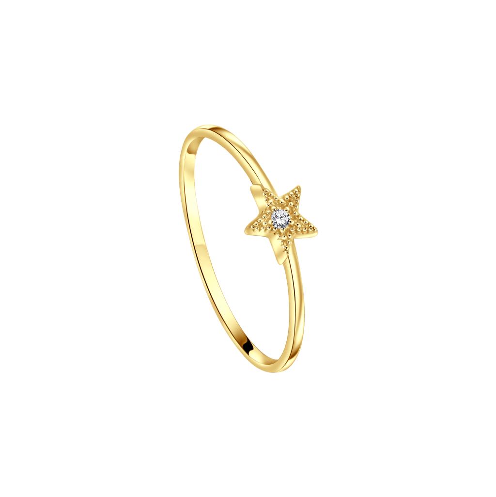 IRIS Starfish Stone Gold Ring