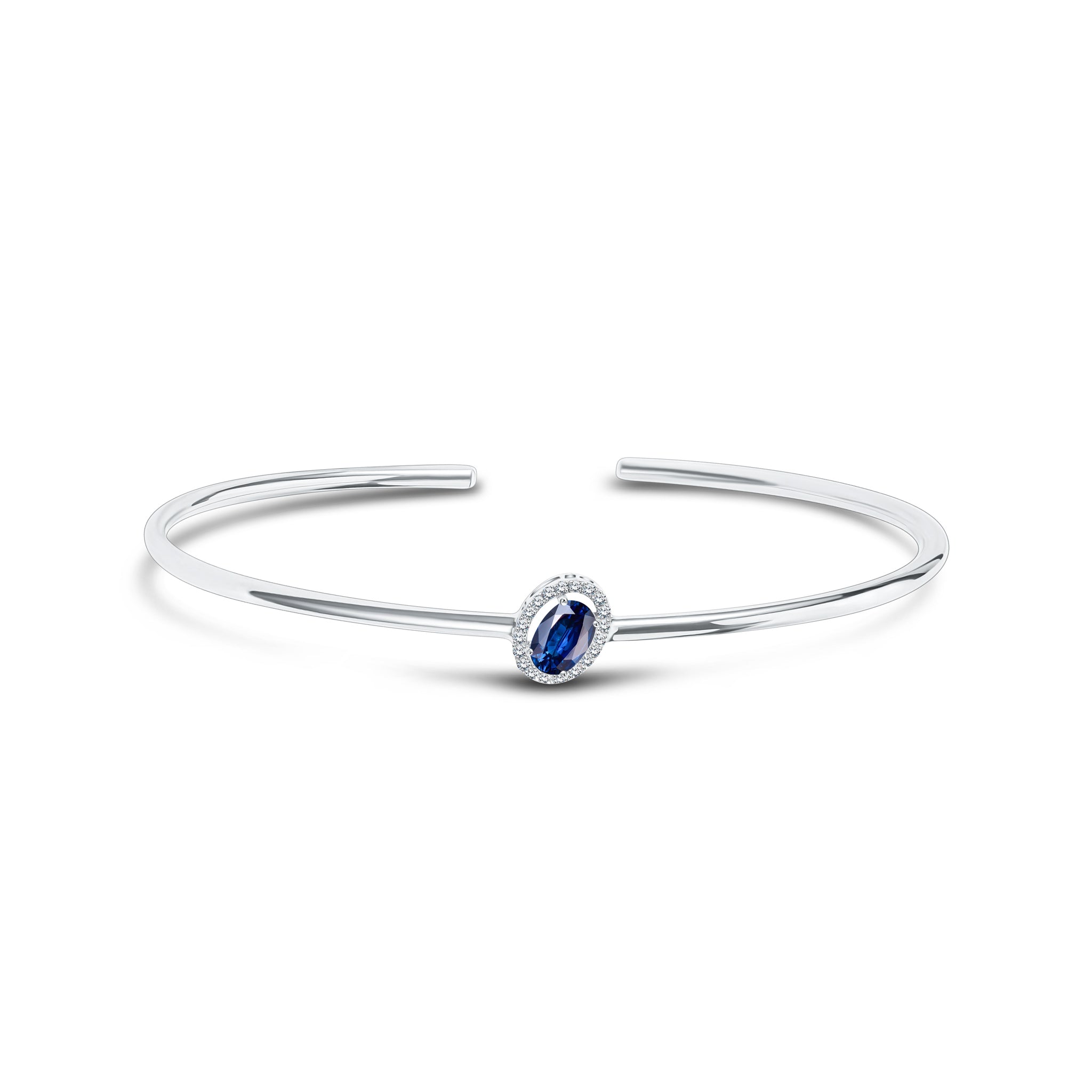 Diana Oval Sapphire Bangle