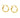IRIS Flat Gold Earring
