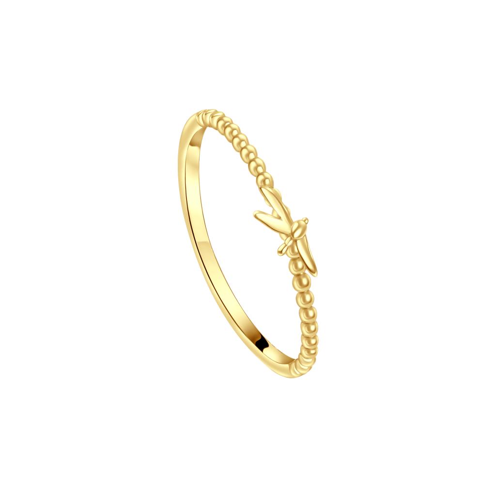 IRIS Shinny Branched Gold Ring