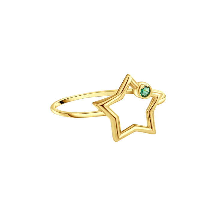 IRIS Star Empty Gold Ring