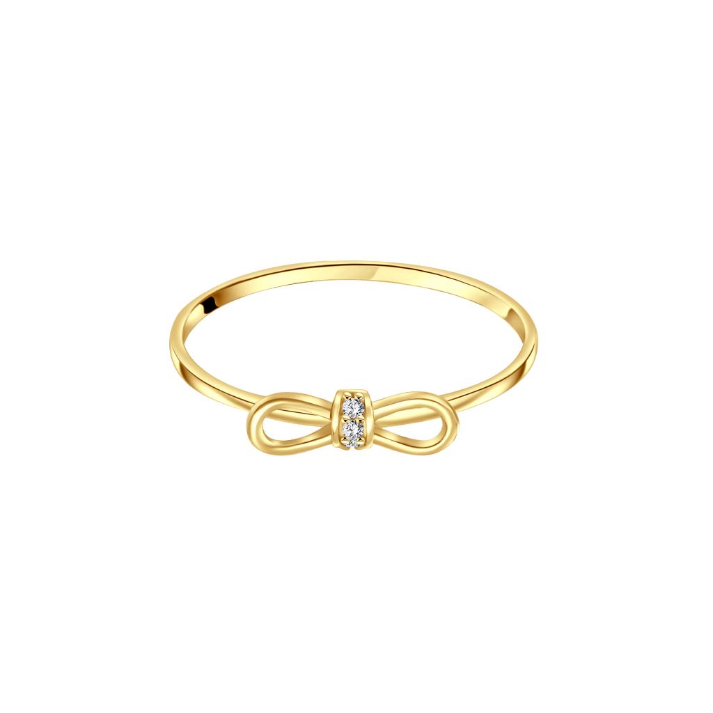 IRIS Wide Bow Gold Ring