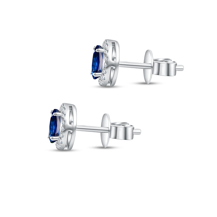 Diana Oval Sapphire Earring