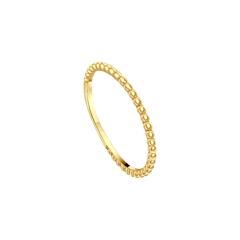 IRIS Striped Gold Ring