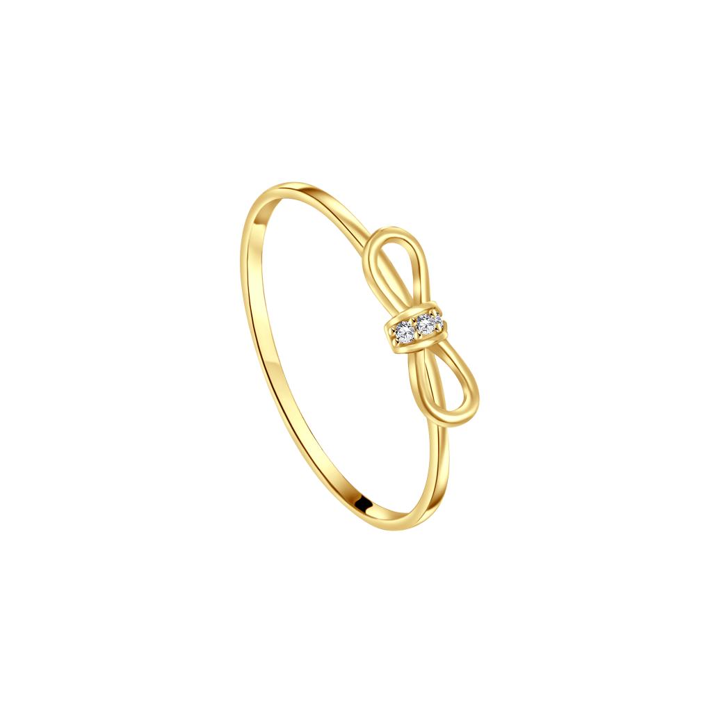 IRIS Wide Bow Gold Ring