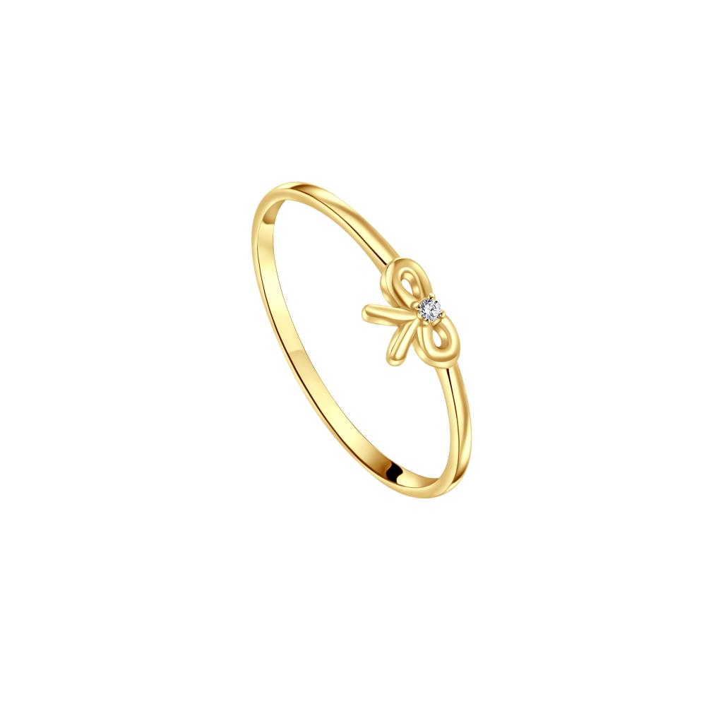 IRIS Bow Stone Gold Ring