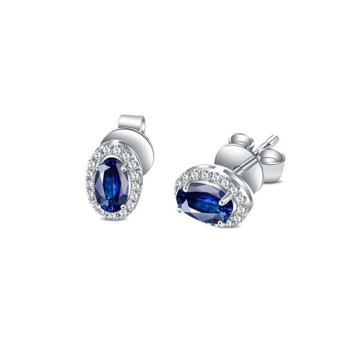 Diana Oval Sapphire Earring