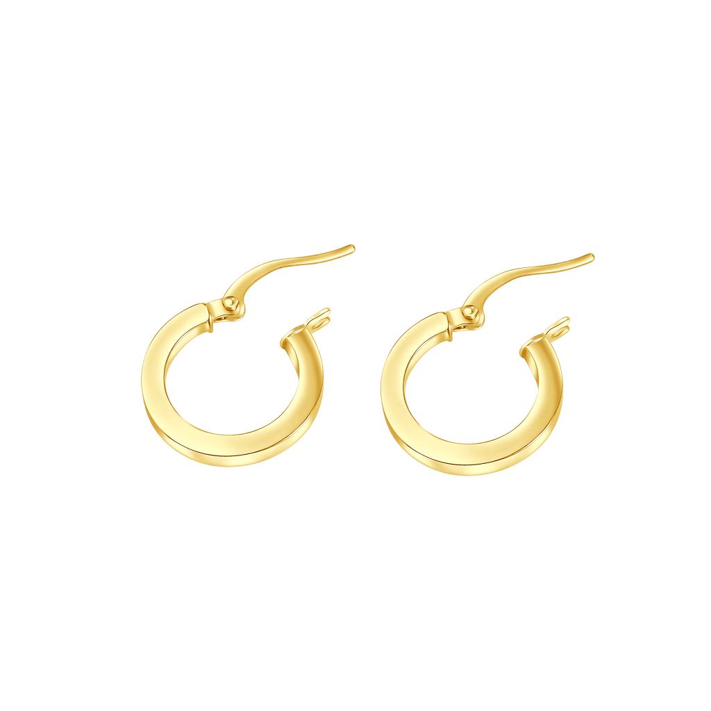IRIS Skinny Plain Gold Earring