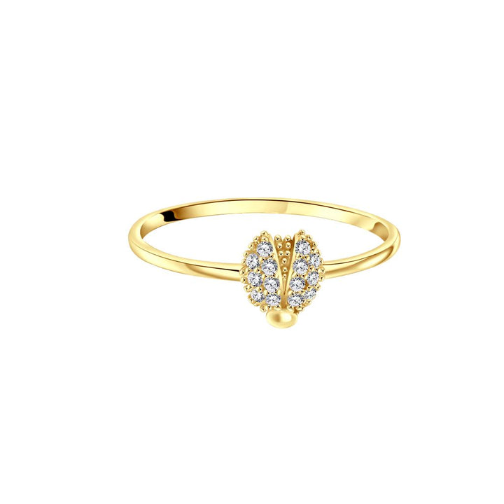 IRIS Scarab Gold Ring