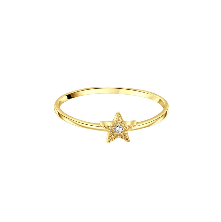 IRIS Starfish Stone Gold Ring