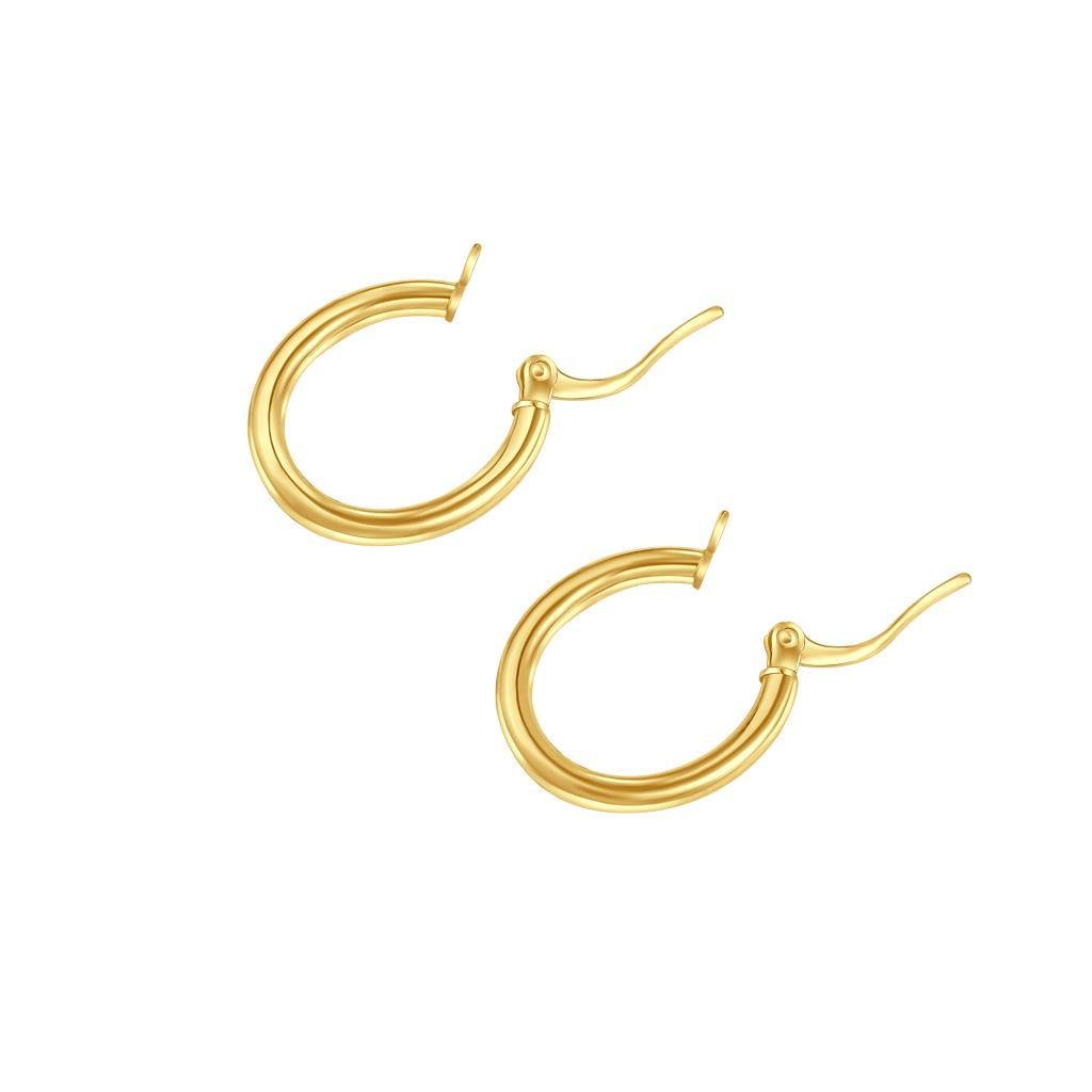 IRIS Small Gold Hoop Earring
