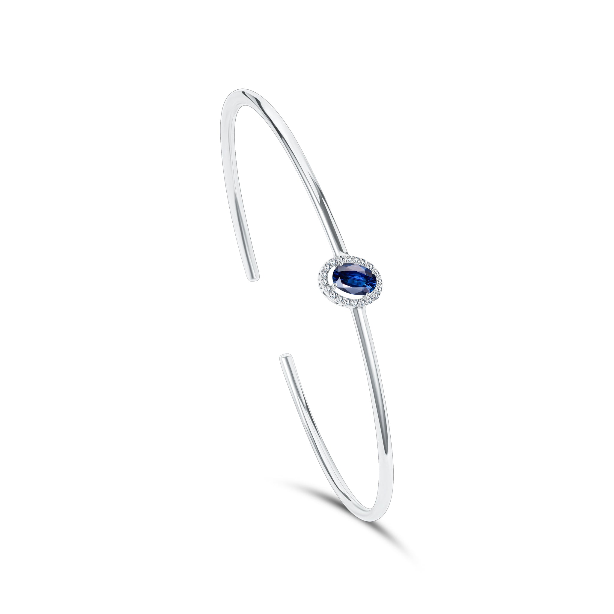 Diana Oval Sapphire Bangle