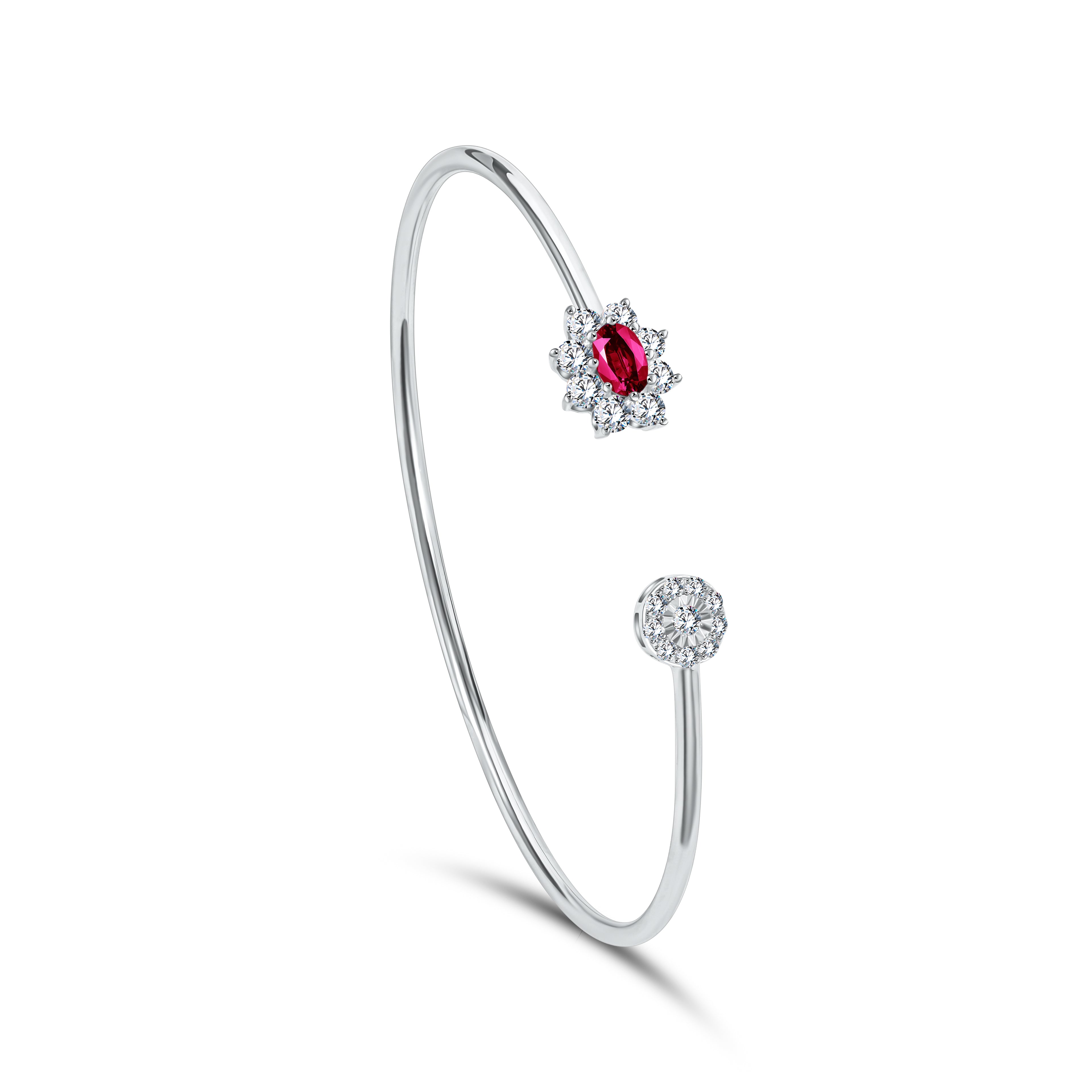 Diana Flex Ruby Bangle
