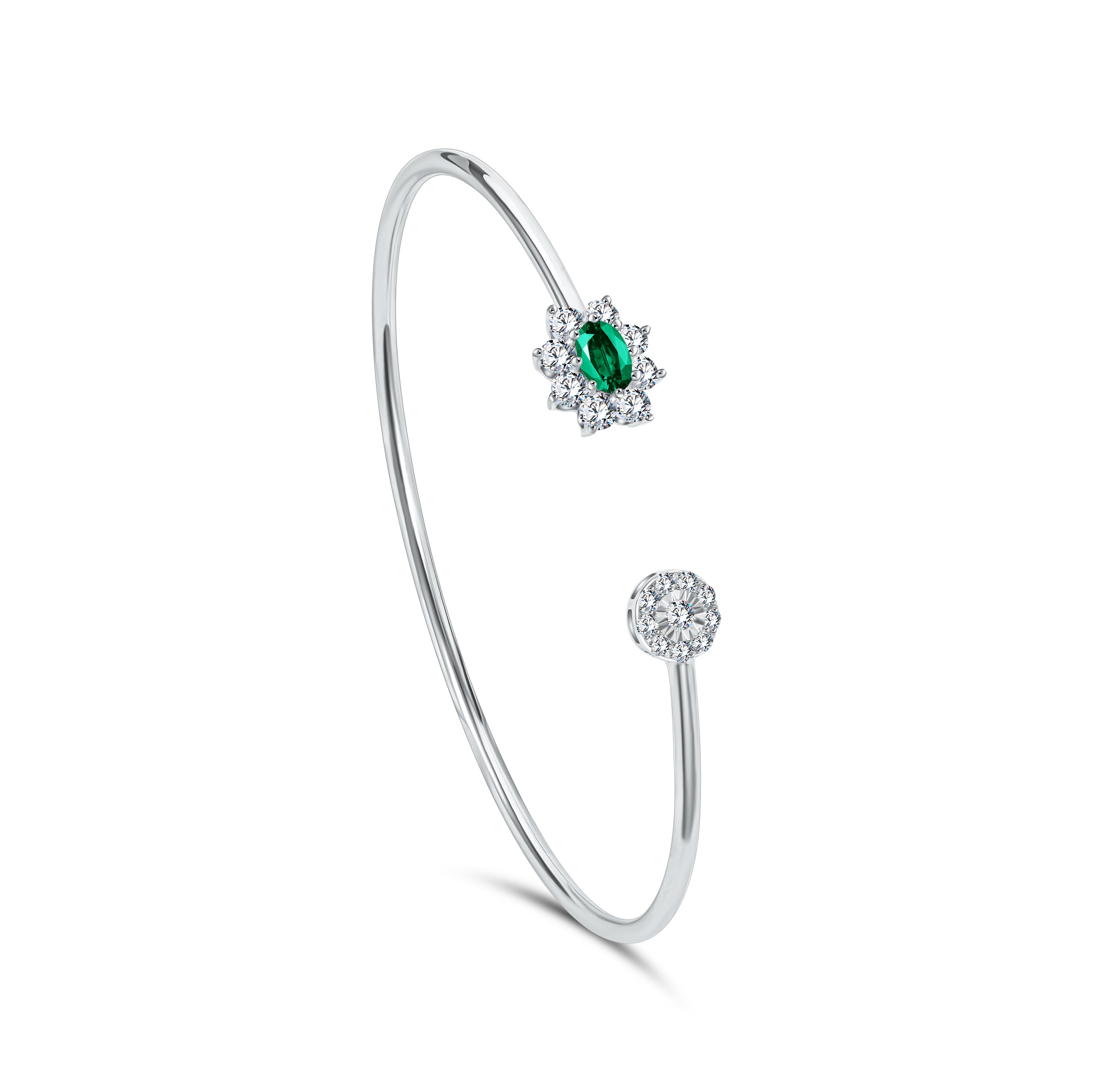 Diana Flex Emerald Bangle