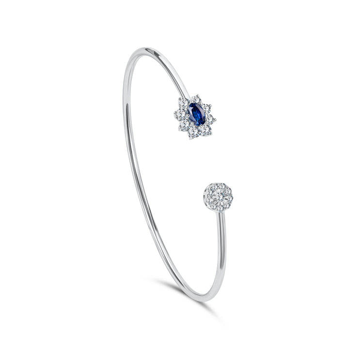 Diana Flex Sapphire Bangle