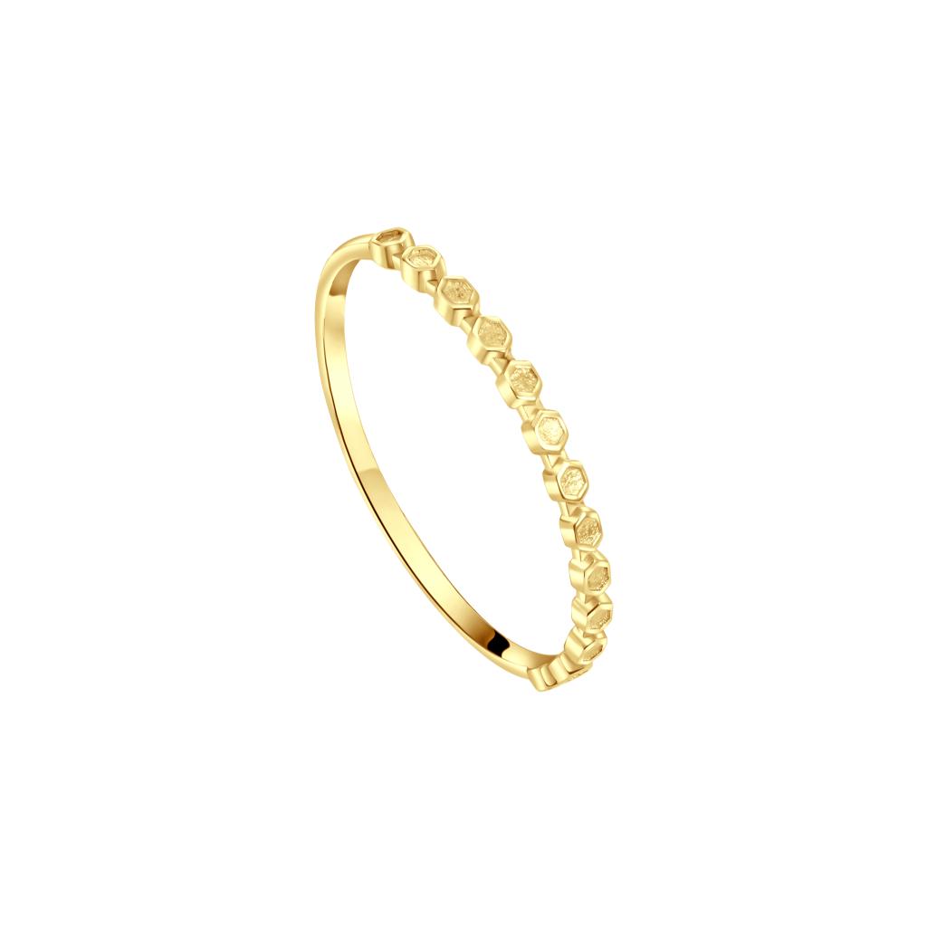 IRIS Connect Shaped Gold Ring