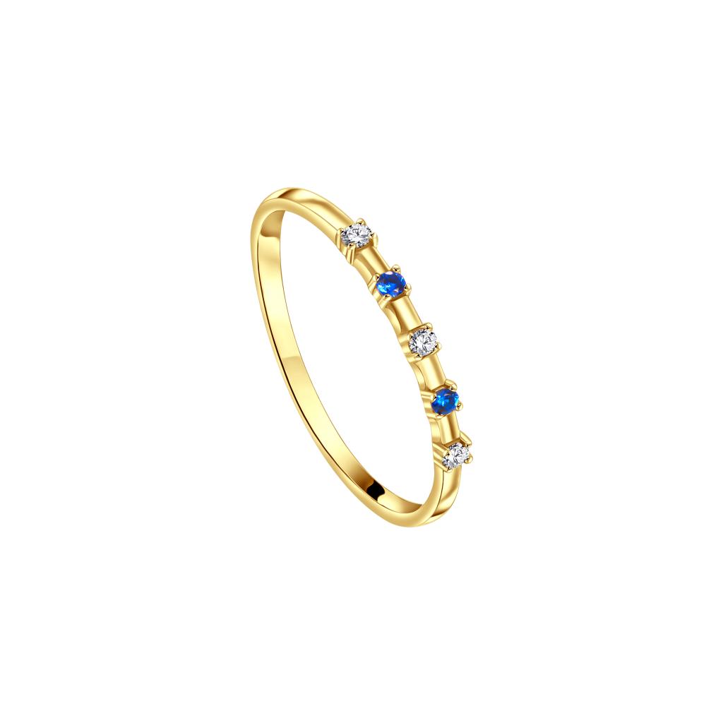 IRIS Mix Stones Gold Ring