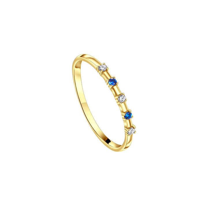 IRIS Mix Stones Gold Ring