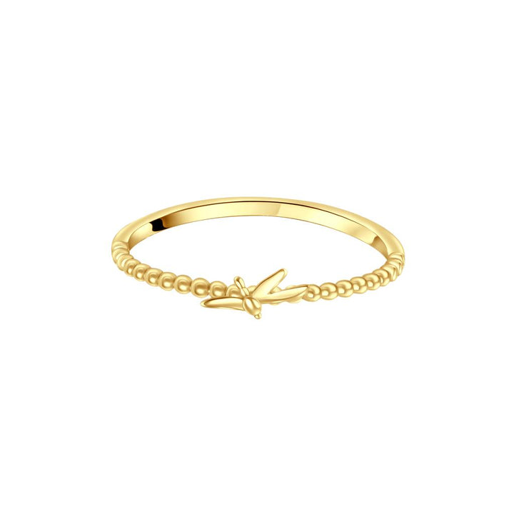 IRIS Shinny Branched Gold Ring