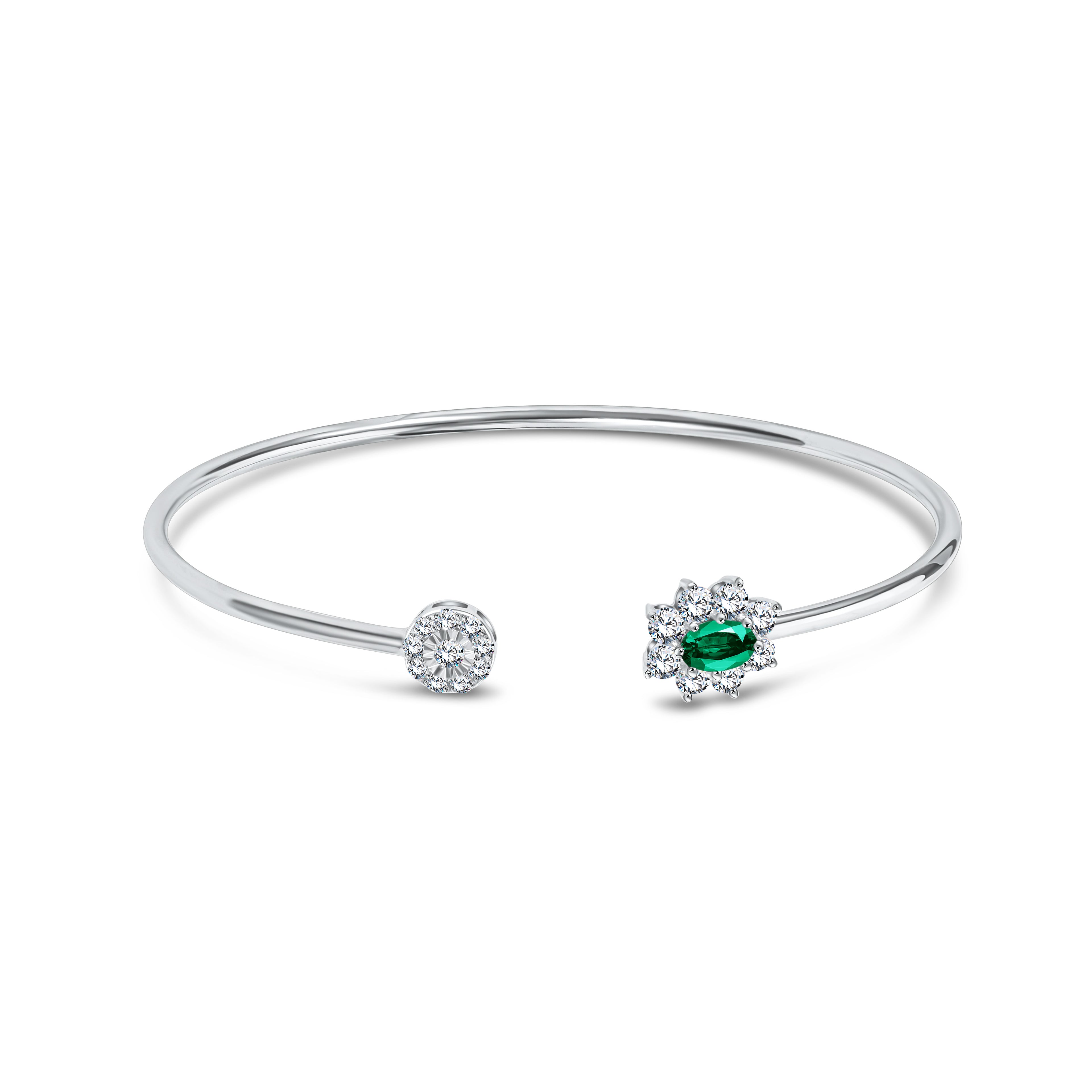 Diana Flex Emerald Bangle