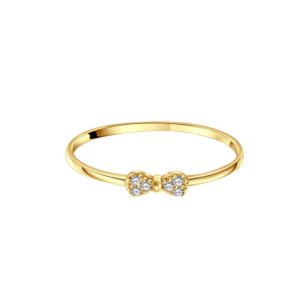 IRIS Bow Of Stones Gold Ring