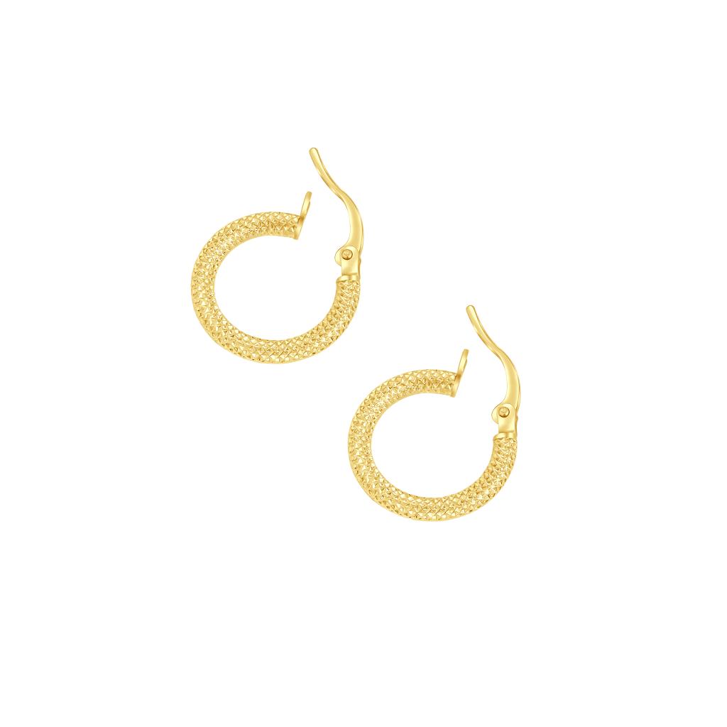 IRIS Cracked Gold Earring