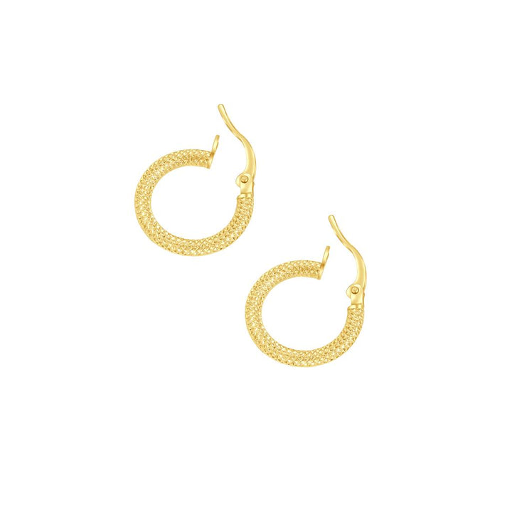 IRIS Cracked Gold Earring