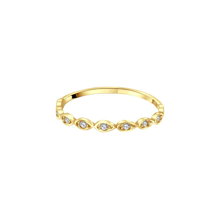 IRIS Oval Gold Ring