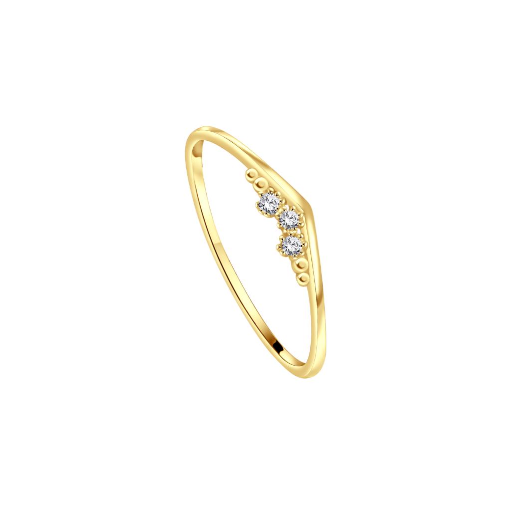 IRIS Arrow Gold Ring