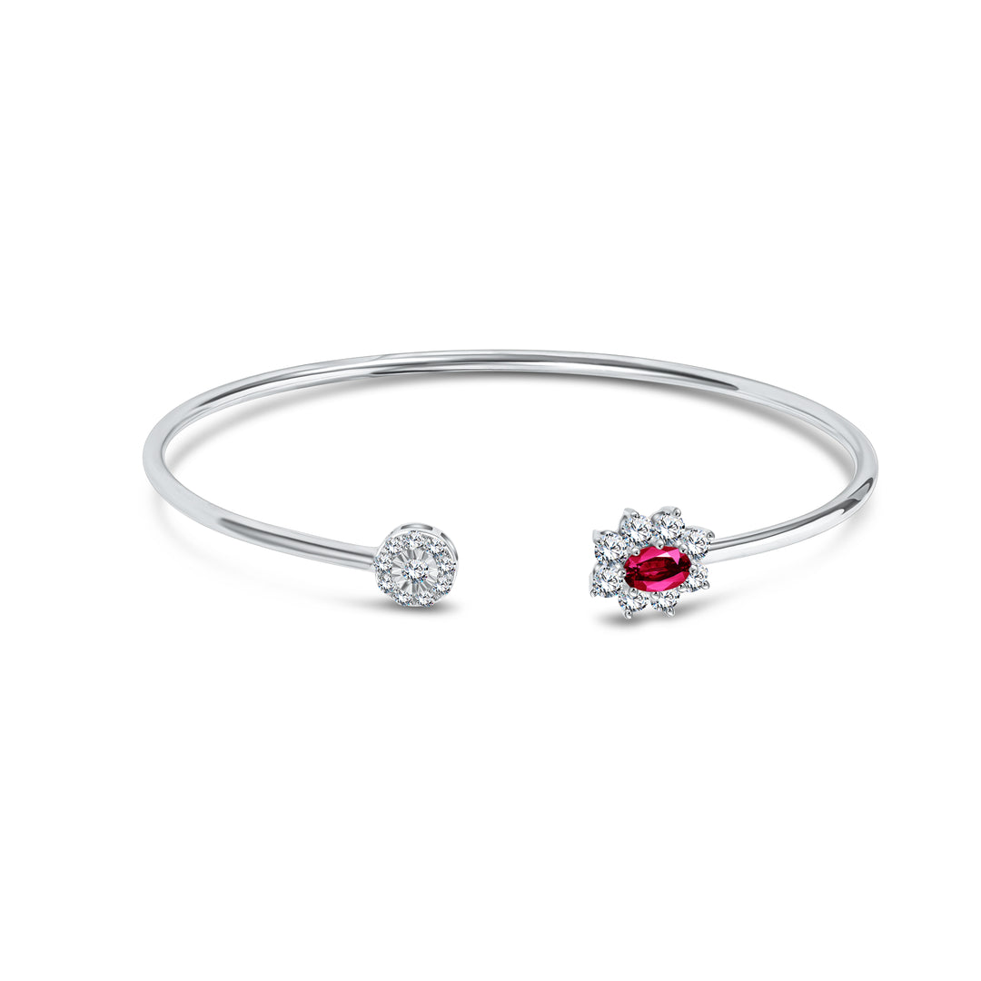 Diana Flex Ruby Bangle