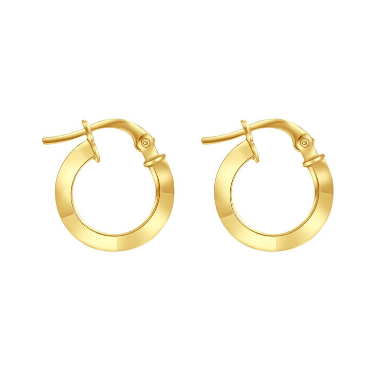 IRIS Small Plain Gold Earring