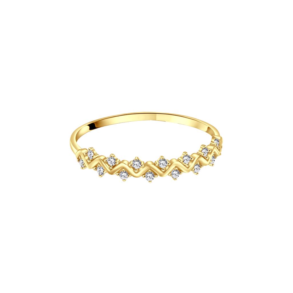 IRIS Stone Waves Gold Ring