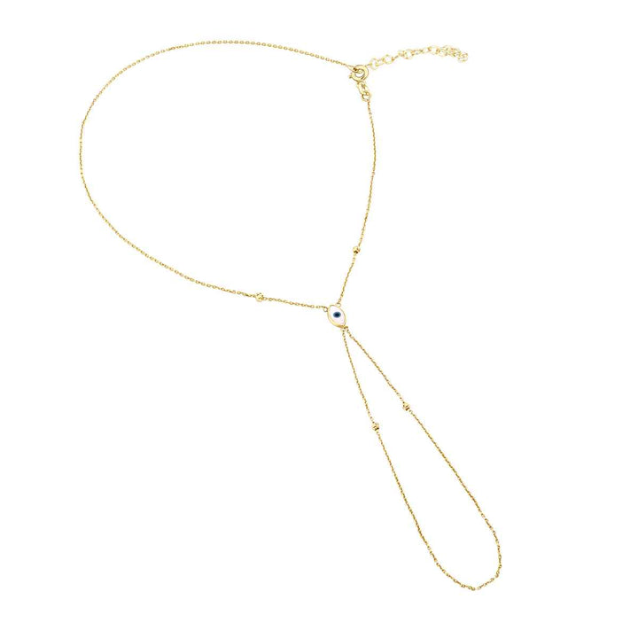 Eclat blue eye gold hand chain