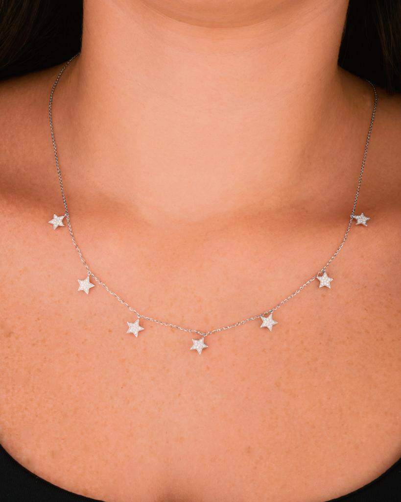 Trendy Star Diamond Necklace