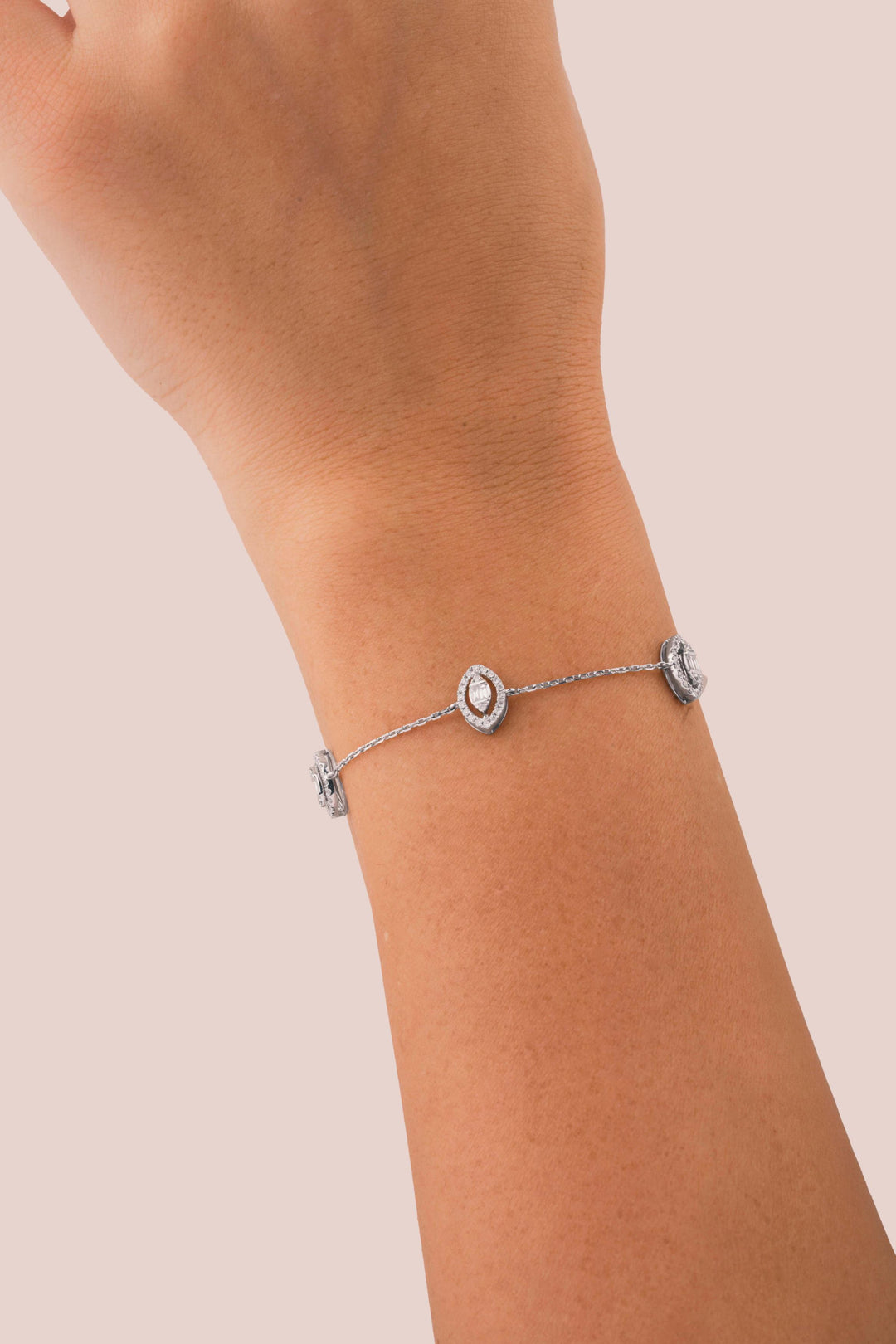 Trendy big pear Chain Bracelet
