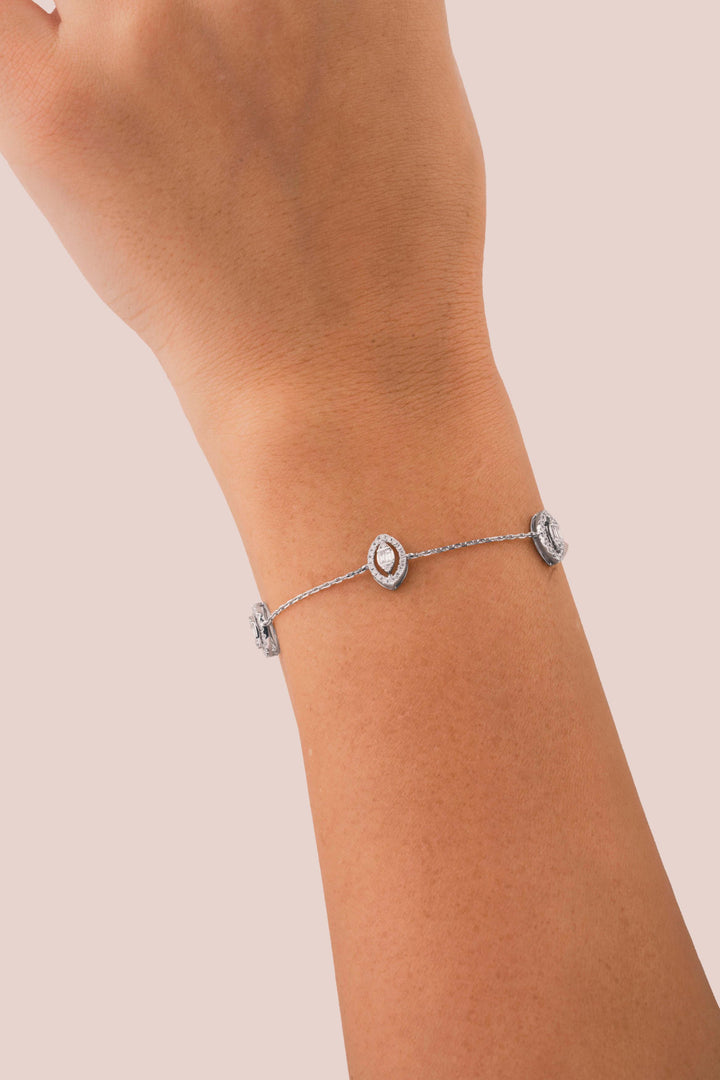Trendy big pear Chain Bracelet