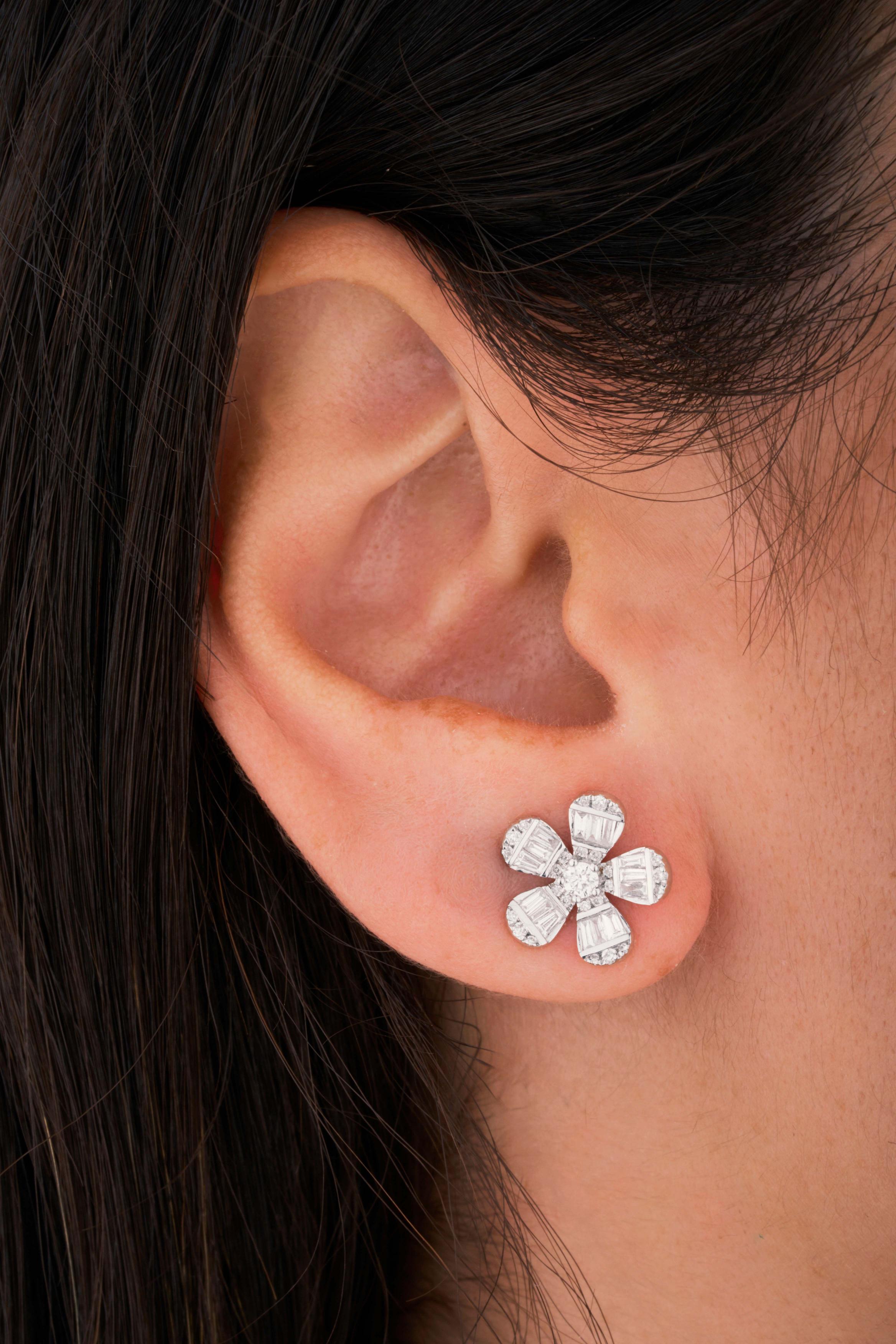 Trendy Flower Earring