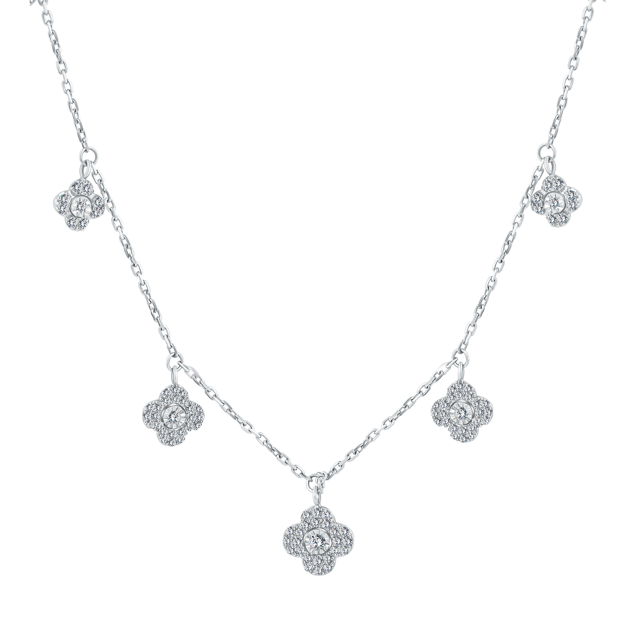 Trendy Big Crosses Diamond Necklace