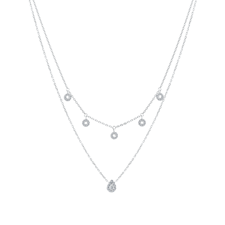 Trendy Circles Diamond Necklace
