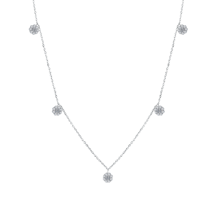 Trendy Small Circles Diamond Necklac